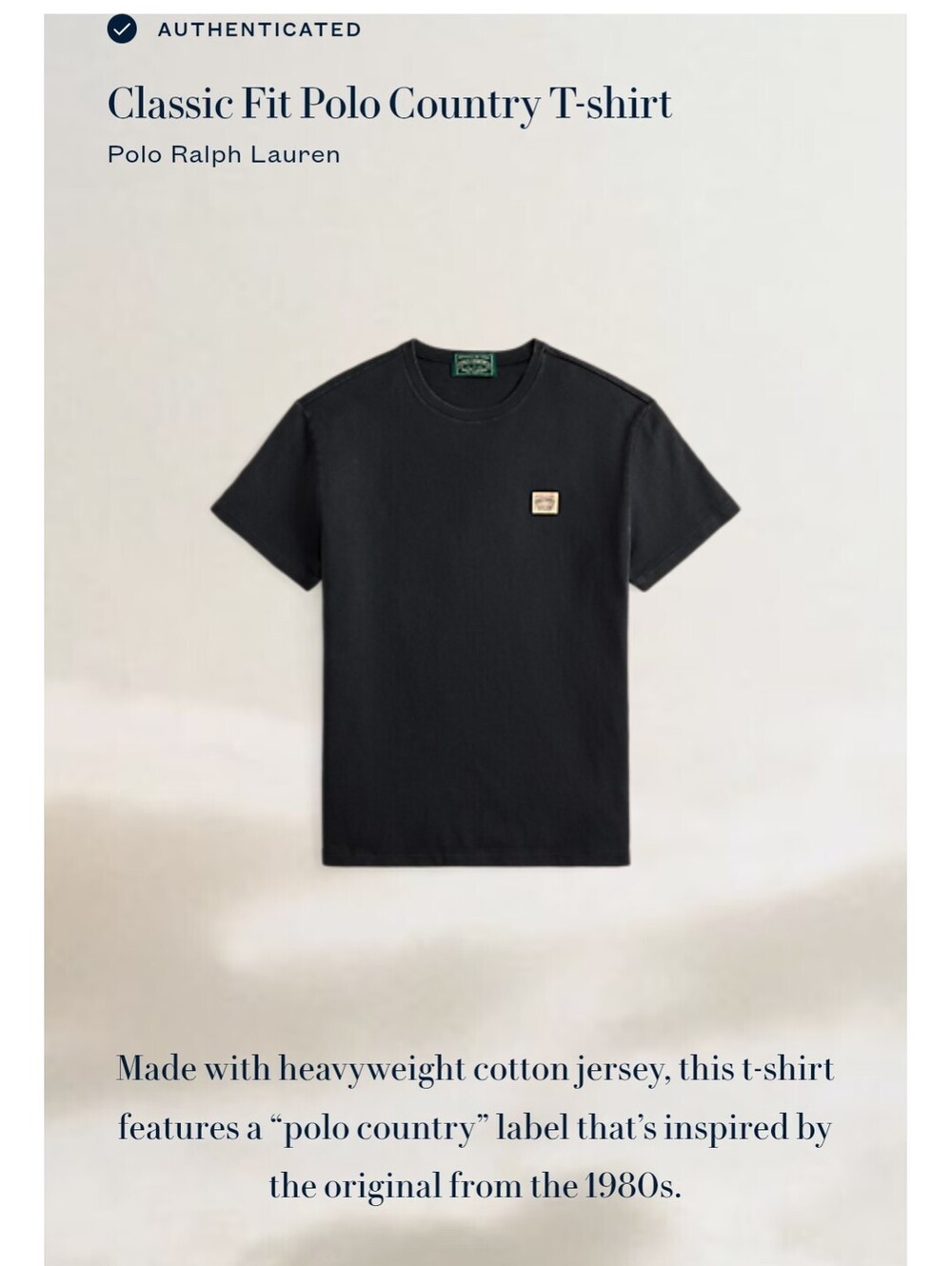 NWOT Polo Ralph Lauren Polo Country T-Shirt Black Men's L - Picture 5 of 9